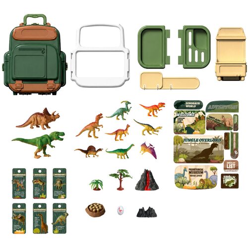  Set dinosaura u kovčegu s dodacima - 30u1 Slike