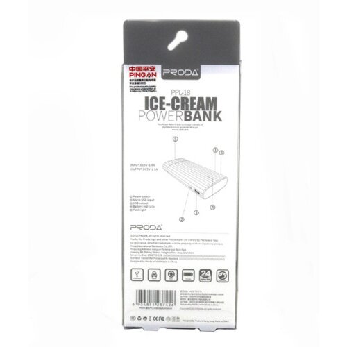 Remax IceCream zunanja baterija powerbank 10000 mAh - črn Cene