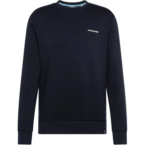 Jack & Jones Sweater majica 'PARKER' mornarsko plava / svijetloplava / bijela