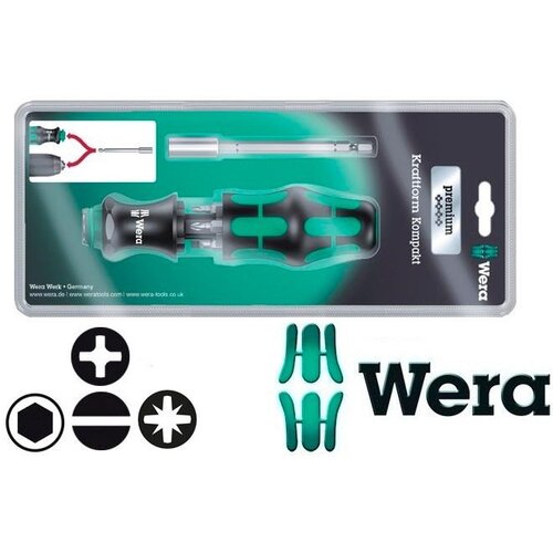 Wera Bit Holder 1 /4 with magnet + 6 bits Slike