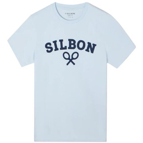 Silbon Majice s kratkimi rokavi 130933 Modra Cene