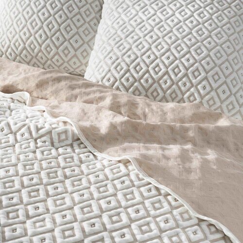 Douceur d int&amp;eacute;rieur Belo/bež pregrinjalo iz mikrovlaken 220x240 cm Joana &amp;ndash; Slike