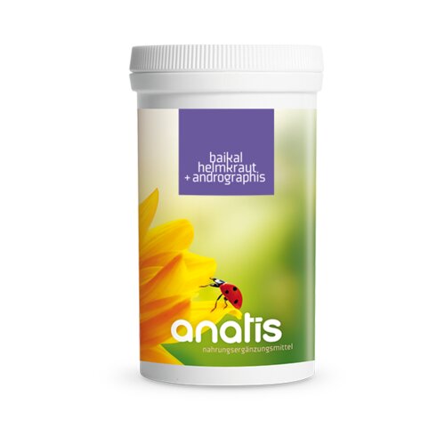 anatis Naturprodukte bajkalska čeladnica + andrographis - 180 kaps. Cene