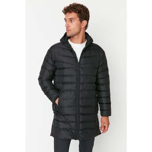 Trendyol Black Men Regular Fit Down Jacket With Side Zipper Cene