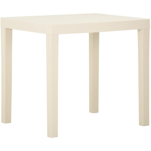 The Living Store Vrtna miza bela 79x65x72 cm plastika - Vrtna Miza, (21479764) Cene