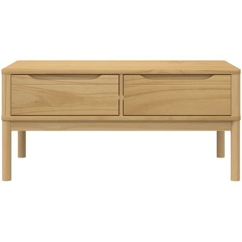 VidaXL Stolić za kavu FLORO vo&amp;scaron;tano smeđi 99x55 5x45 cm od borovine Slike