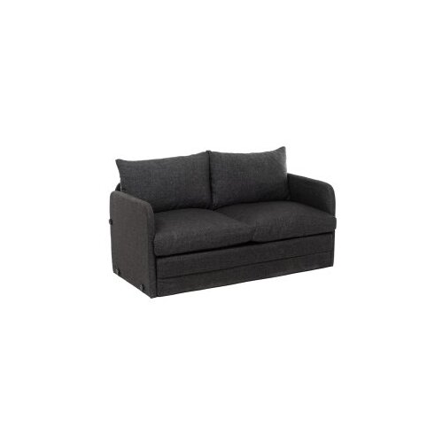 Atelier Del Sofa Dvosjed na razvlačenje Saga, 128 x 70 x 66 cm, Tamno siva Slike