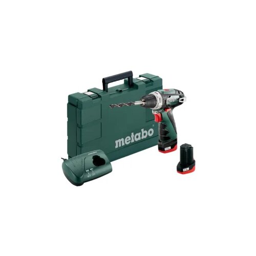Metabo aku bu&amp;scaron;ilica odvijač PowerMaxx BS Basic 12V 2&amp;times;2.0Ah LC 12 + Kofer Slike