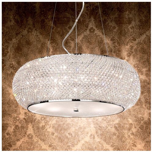 Ideal Lux kristalni luster na sajli pasha 6xE14/40W/230V pr. 40cm sjajni hrom Cene