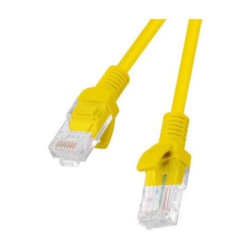 Lanberg PCU5-20CC-0025-Y networking cable Yellow 0.25 m Cat5e U /UTP (UTP) Slike