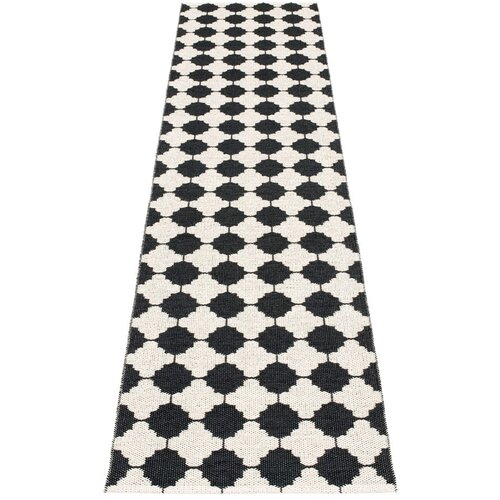 Pappelina Črno-bel zunanji in notranji tekač 70x300 cm Marre Black Coral &amp;ndash; Slike