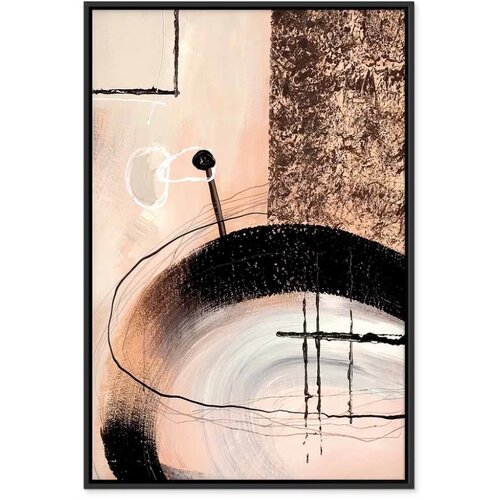  Slika - Art of Shapes (1-part) - Hand-Painted Abstract Artwork 80x120 Cene