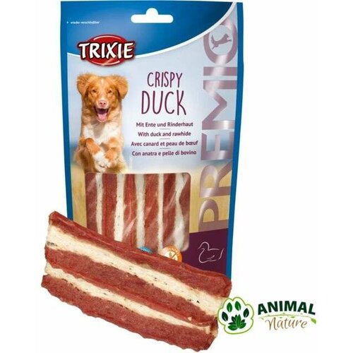 Trixie crispy duck poslastice za pse od 86% pačetine Slike