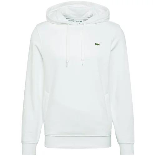 Lacoste Sweater majica zelena / bijela
