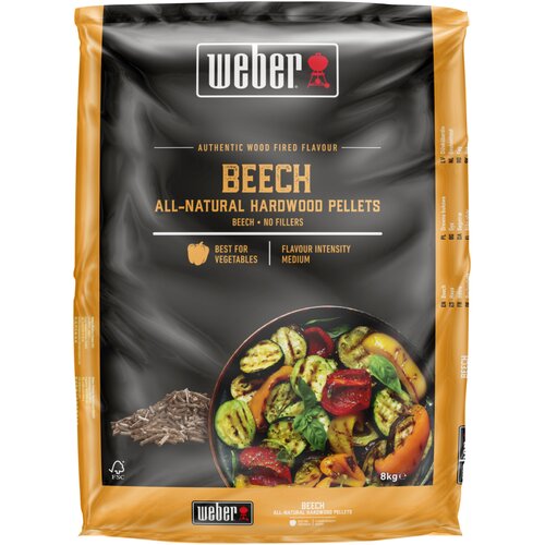Weber lesne pelete iz bukovega lesa - 8 kg naravne trde lesne pelete Cene