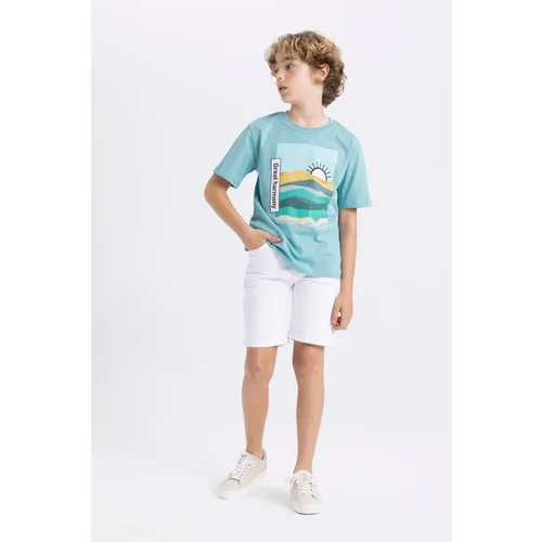 Defacto Boy&#39;s White Jean Shorts