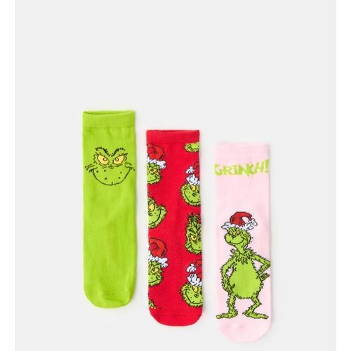 Sinsay Čarape s pamukom, pakiranje od 3 para Grinch Cijene