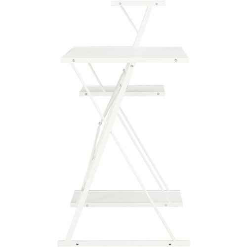  Radni stol s policom bijeli 116 x 50 x 93 cm Slike