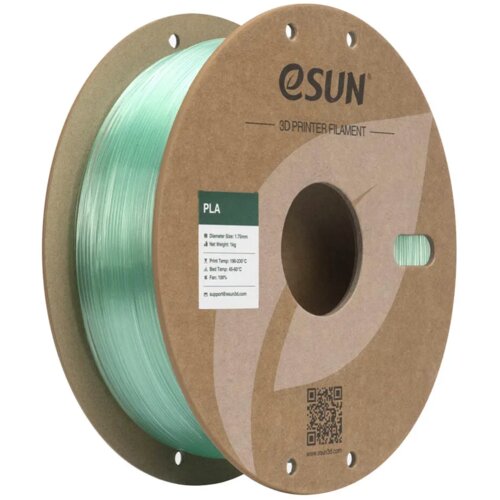 eSUN PLA Clear PLAVO-ZELENA (Translucent Blue Green) 1kg 1.75mm PaperRoll (PLA-C Cijene
