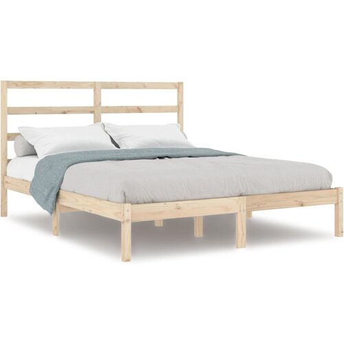  Okvir za krevet od masivnog drva 135 x 190 cm bračni Slike