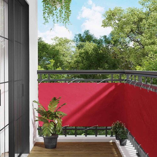  Balcony ekran Tamno crvena 75 x 1000 cm Cene