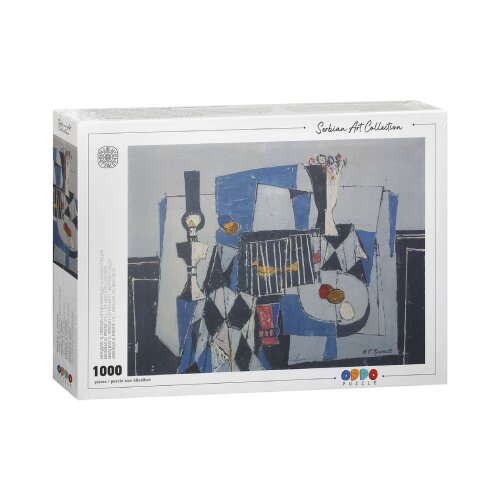 Oddo Slagalica Serbian Art Collection, Miodrag Protić, Mrtva priroda sa žutom pticom, 1000 delova Cene