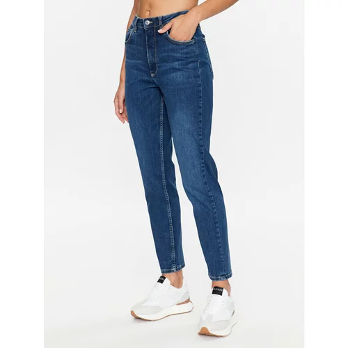Guess Jeans hlače W3YA21 D52F1 Mornarsko modra Regular Fit