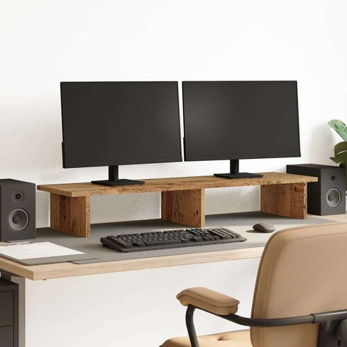  Stalak za monitor boja staro drvo 100x27x15cm konstruirano drvo Cijene