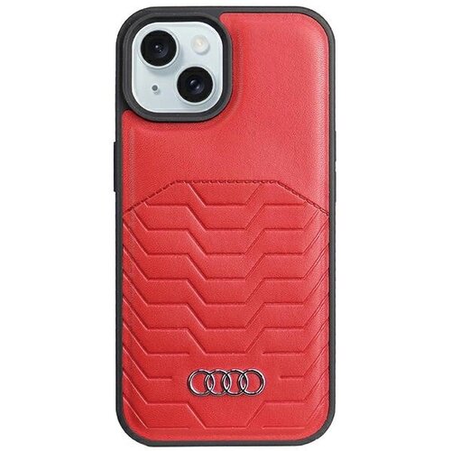 Audi OVITEK Z IZ SINTETIČNEGA USNJA ZA MAGSAFE ZA IPHONE 15/14/13 - RDEČ, (21897494) Cene
