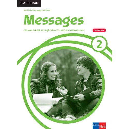  MESSAGES 2, New edition, delovni zvezek za angle&amp;scaron;čino z avdio CD-jem v 7. razredu osnovne &amp;scaron;ole Slike