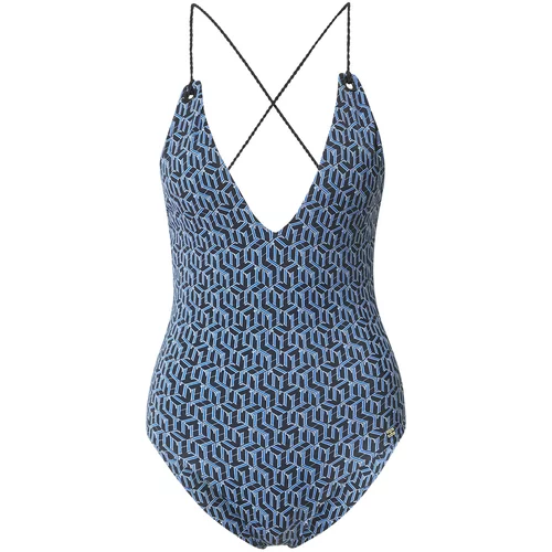 Tommy Hilfiger Underwear Jednodijelni kupaći kostim plava / mornarsko plava / bijela