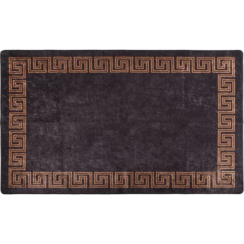  Perivi tepih crno-zlatni 150 x 230 cm protuklizni