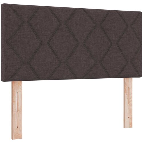 Boxspring krevet s madracem Tamno smeđa 90 x 200 cm Tkanina Slike