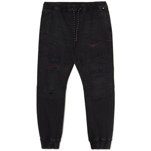Cropp muške jogger hlače od trapera - Crna  1380Z-99J Cijene