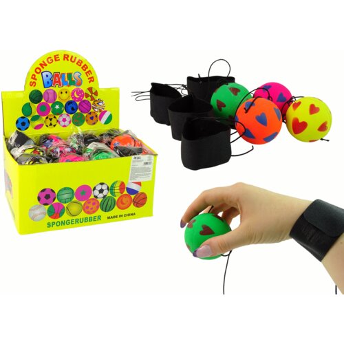 Lopta PU na elastici 6 cm - boju biramo nasumično Cijene