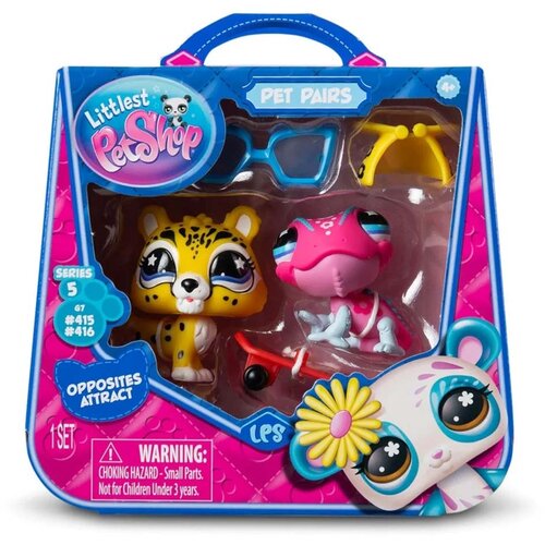 Mga Entertainment Littlest Pet Shop: Set od dvije figurice kućnih ljubimaca S5 - Kameleon i Jaguar Cijene