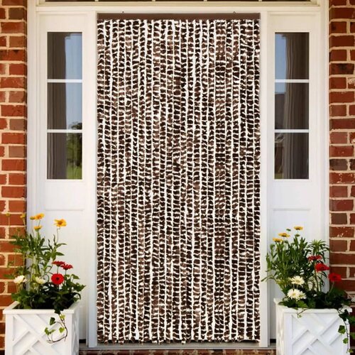  Zastor protiv insekata smeđe-bijeli 100 x 220 cm &amp;scaron;enil Slike