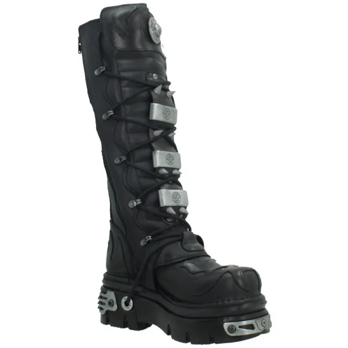 New Rock BOOT METALLIC M161 S1 Crna