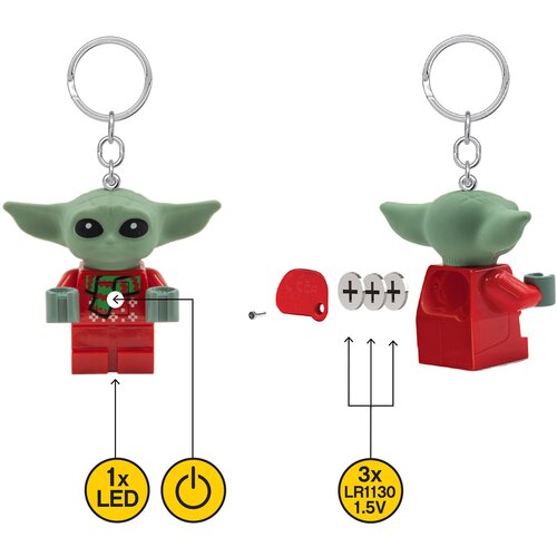 Lego Star Wars privezak za ključeve sa svetlom: Grogu&amp;trade; u božićnom džemperu ( LGL-KE208AH ) Slike