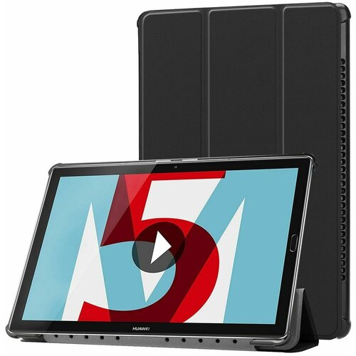  Ovitek / etui / za&amp;scaron;čita Smart za Huawei Mediapad T5 10 - črni Slike