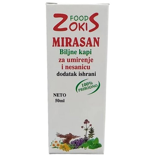 Zokis mirasan biljne kapi za umirenje i nesanicu food 50ml Slike