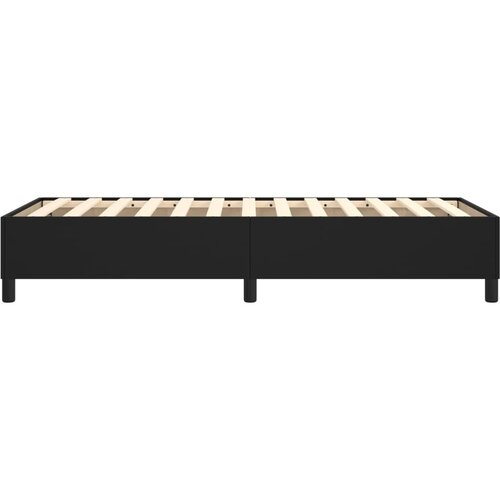  Okvir za krevet s oprugom crni 90x200 cm od umjetne kože Slike