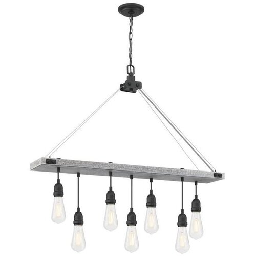 Westinghouse 6116440 - Luster na lancu ASHWOOD 7xE27/60W/230V Slike