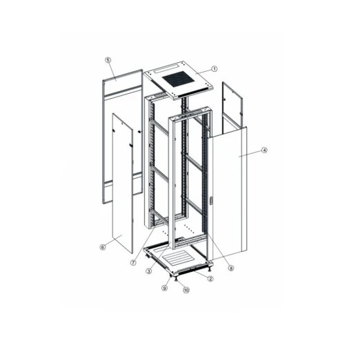 Safewell Rack orman KD 19" 42U 800x1000 Cene