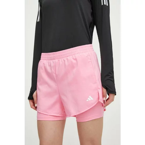 Adidas Kratke hlače za vadbo roza barva