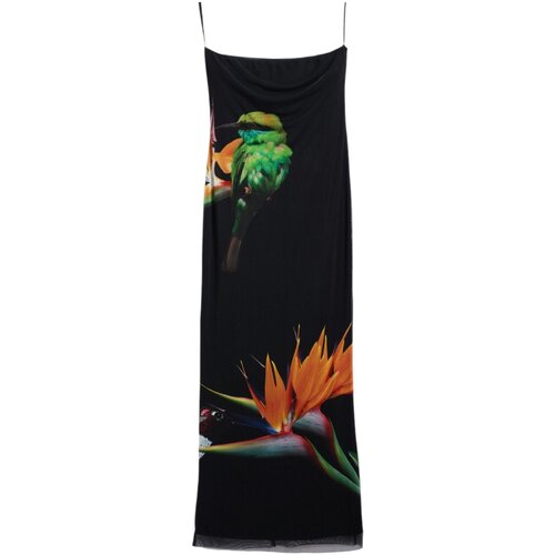 Desigual Kratke obleke SWIM_COLIBRÍ STRAPLESS 25SWMK16 Črna Cene