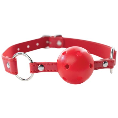 Crvena kugla za usta sa rupicama Red Breathable Ball Gag Slike