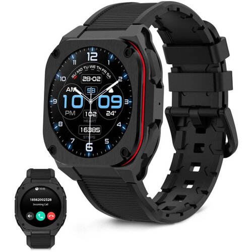 Ksix smartwatch Zenthium, 1.32" AMOLED, 30 dana baterija, IP68, crni Cijene