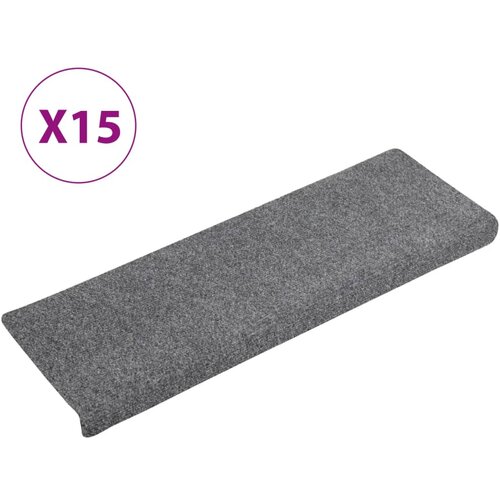 Maison Chic Preproga, Ruge za stopnice 15 kosov 65x21x4 cm svetlo sive, (22120698) Cene