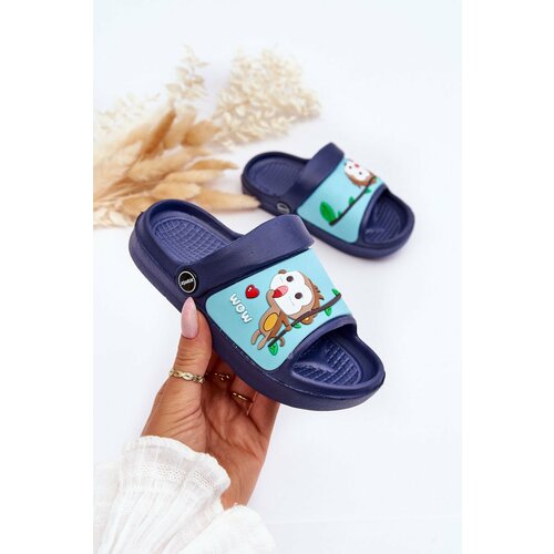 Kesi Light children's slides Animal sandals navy blue Rico Slike